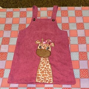 SHEIN Magenta Giraffe Kids dress
